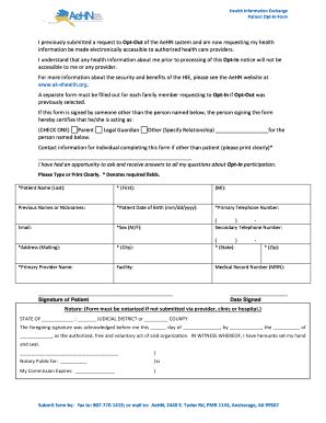Fillable Online ak-ehealth I previously submitted a request to Opt-Out ...