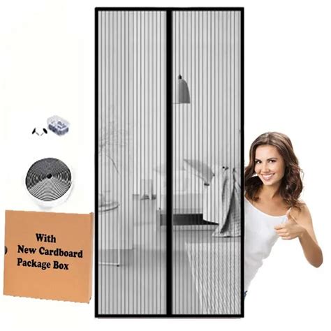 VARA MOBILE STORE Mosquito Net MagNetic Screen Door Mesh Hands Free ...