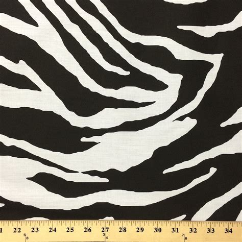 Zebra Print Cotton Polyester Fabric Broadcloth 60" Wide