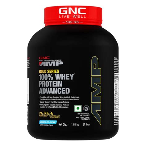 GNC AMP Gold Series 100% Whey Protein Advanced – NutraCore