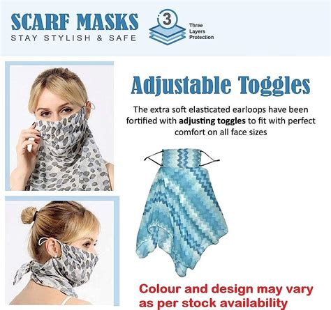 HSb Soft Cotton Scarf Cum Face Mask For Women- Pck of 3 : Amazon.in ...