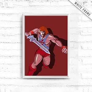 Fully Filmy He-Man Remake Poster White Frame : Amazon.in: Home & Kitchen