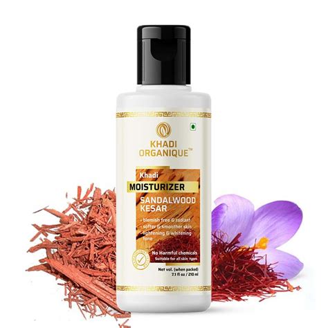 Buy Sandalwood Kesar Moisturizer | Khadi Organique Natural Sandalwood ...