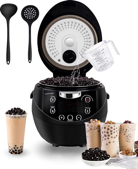 Amazon.com: Automatic Commercial Boba Cooker - 900W Boba Maker Smart ...