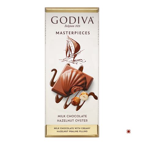 Godiva Masterpieces Milk Hazelnut Bar 83gm – Cococart India