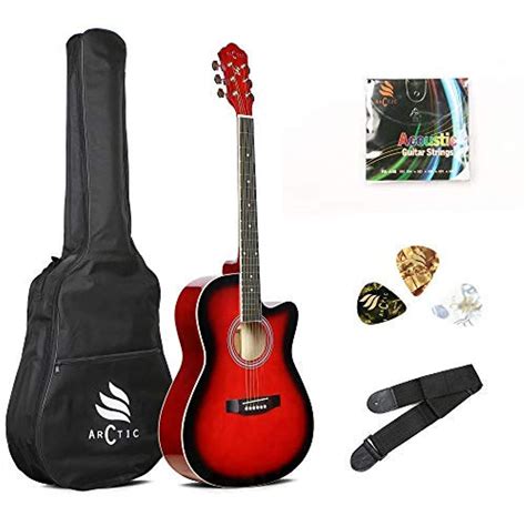 ARCTIC Sky series 39" Guitar (with Truss Rod) with Bag, 3 Picks, Strap ...
