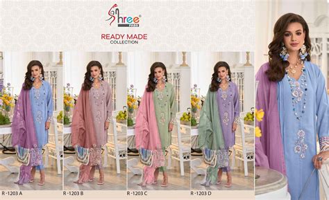 Shree R 1203 A To D Pakistani Ready Made Salwar Suits