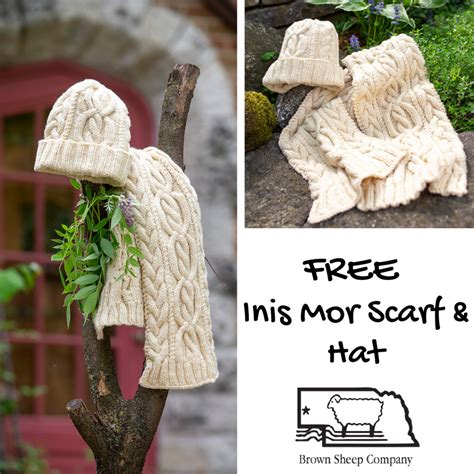 Inis Mor Scarf and Hat - Brown Sheep Company, Inc.