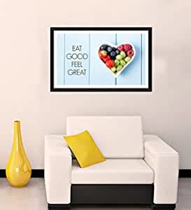 Tallenge Art for Kitchen - Eat Good Feel Great - Medium Size Framed ...