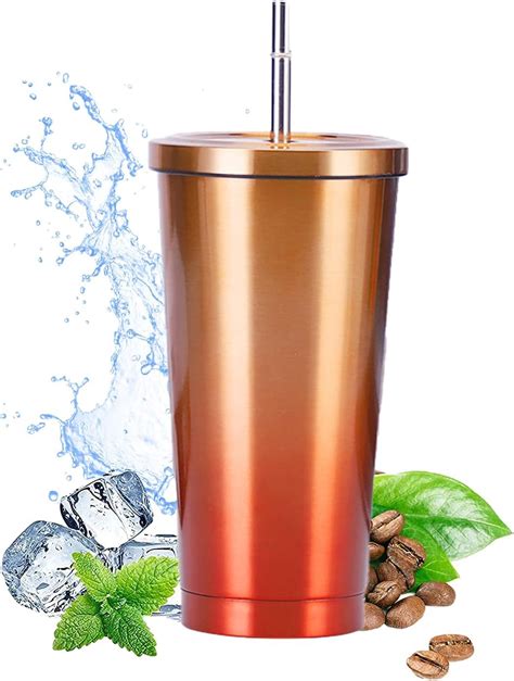 Buy Incrizma Stainless Steel Tumbler With Straw - Hot And Cold Double ...