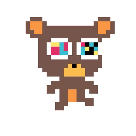 Editing Kanye bear running - Free online pixel art drawing tool - Pixilart