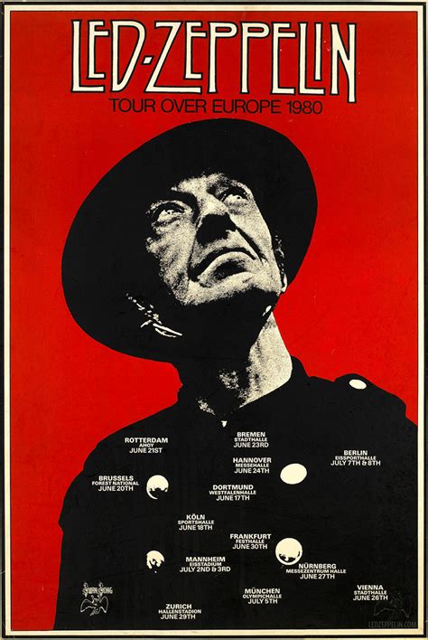 Hallenstadion - June 29, 1980 / Zurich | Led Zeppelin Official Website