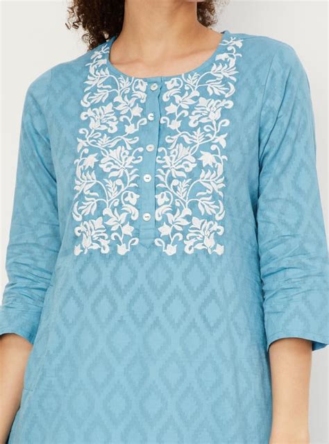 Buy Women Embroidered Straight Kurta Online at just Rs. 699.0 ...