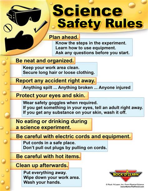 Safety Posters Science at Mamie Shields blog