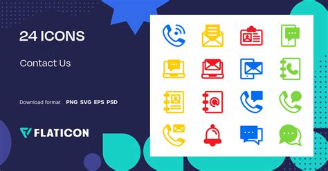 Contact Us Icon Pack | Mixed | 24 .SVG Icons