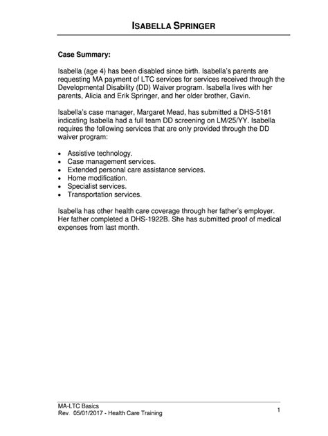 Fillable Online ISABELLA SPRINGER Fax Email Print - pdfFiller