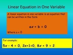 RD Sharma Solutions (Ex 2.2): Linear Equation in One Variable ...