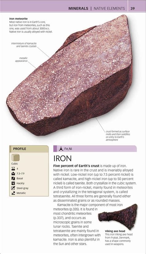 Rocks and Minerals (DK Nature Guide) | Minerals, Minerals and gemstones ...