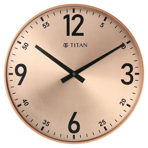 Buy Online Sunray Finish Slim Wall Clock in Rose Gold - 36 cm x 36 cm ...