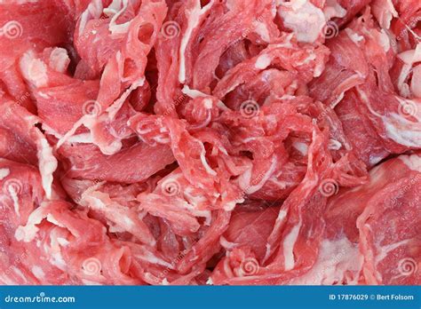 Close View of Fresh Shredded Beef Stock Image - Image of shredded ...