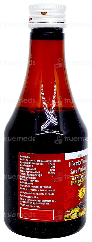 Rancosules Syrup 200 Ml - Uses, Side Effects, Dosage, Price | Truemeds