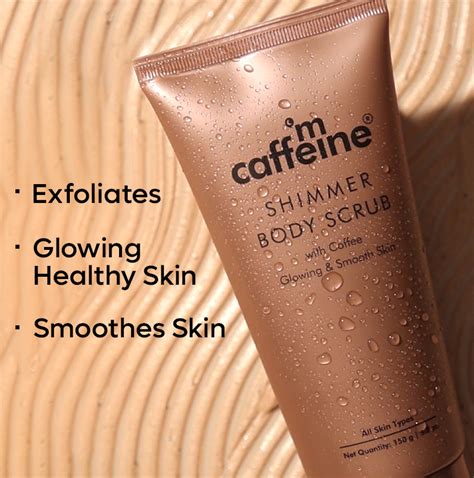 Buy Shimmer Body Scrub with Coffee Online in India | mCaffeine – mCaffeine