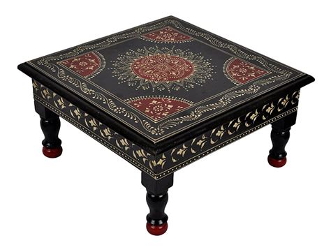 Lal Haveli Home Decorative Handpainted Work Design Puja Articles Table ...