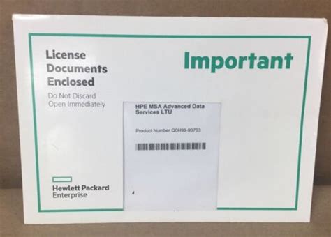 HPE MSA Advanced Data Service Software License India | Ubuy