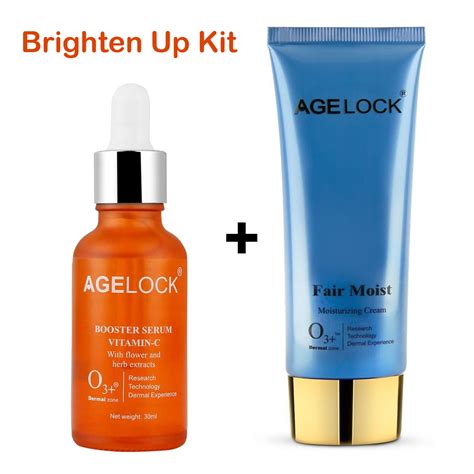 O3+ Agelock Brighten up Kit with Vitamin C Booster Serum and Fair Moist ...