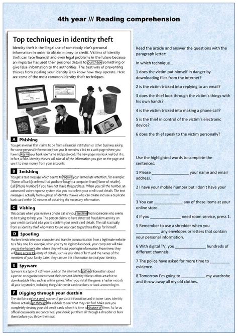 Advanced Reading Comprehension Worksheets 的图像结果