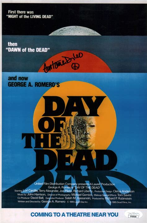 Anthony Dileo Jr Day of the Dead 8x12 Photo Signed Autograph JSA Certi