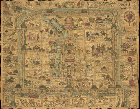 Ancient Beijing | Ancient maps, China map, Old maps