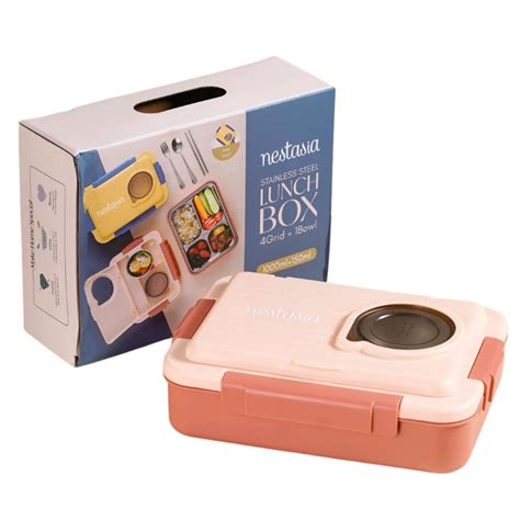 Buy Nestasia Bento Lunch Box 1000 ml | Leak Proof Insulated Stainless ...