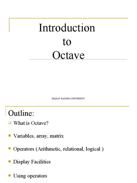 Image result for Octave Introduction