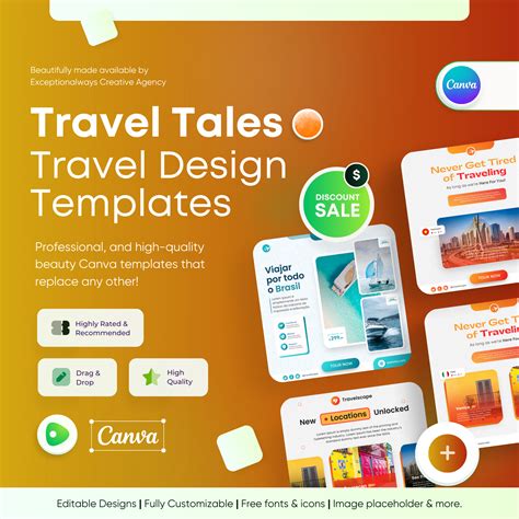 Travel Tales - Travel Canva Templates - Exceptionalways
