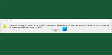 Image result for Excel Cannot Open File Format Not Valid
