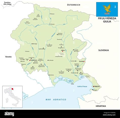 Italy croatia map hi-res stock photography and images - Alamy