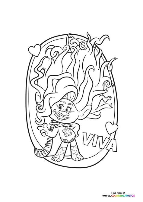 Printable Coloring Pages Trolls TROLLS COLORING PAGE YouTube