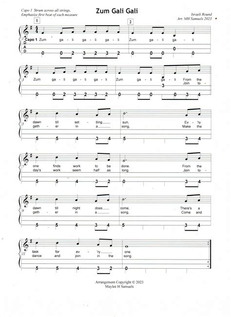 Zum Gali Gali – Israeli Folk Song & Round – Dulcimer Jambalaya