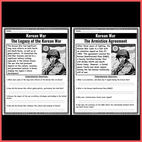 The Cold War Korean War Comprehension Passages & Questions | Made By ...