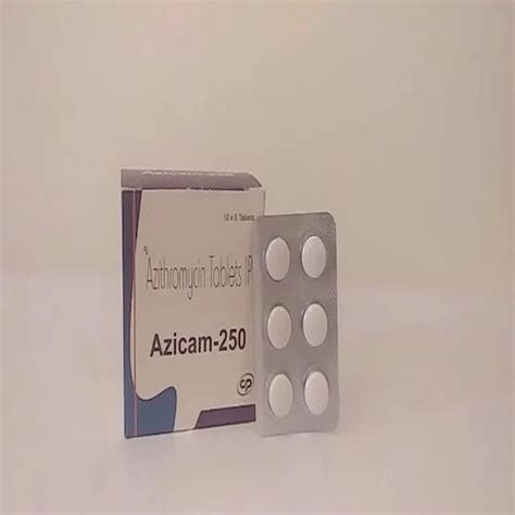 Antibiotics Pharma Tablets - Azicam-250 Azithromycin 250mg Tablets ...
