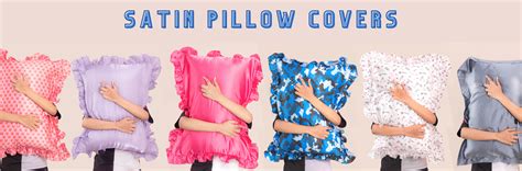 Buy Silk Pillow Covers Online - Printed Satin - Italian – Hair Love India