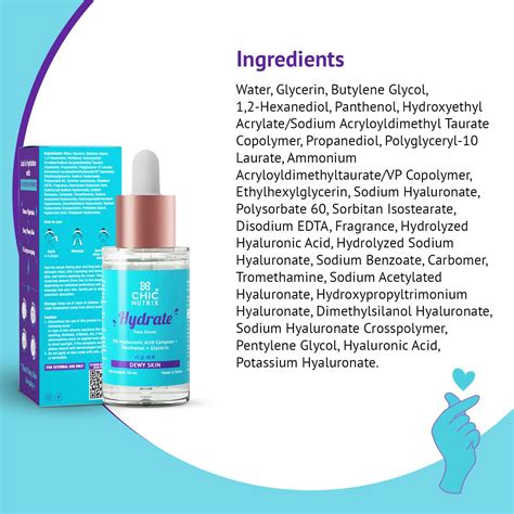 Buy CHICNUTRIX HYDRATE-HYDRATING SERUM WITH 5% HYALURONIC ACID ...