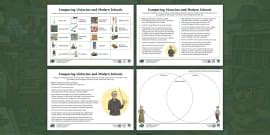 KS2 Queen Victoria Cut and Stick Sequencing Activity Twinkl