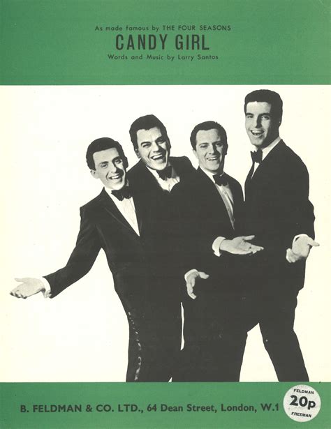 The Four Seasons: Candy Girl (Piano/Vocal/Guitar) Digital Sheet Music ...