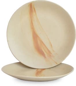 SterlingStar Pack of 2 Ceramic Handmade Ceramic Hand-Printed Dinner ...