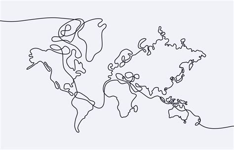 World Map Simple Drawing 的图像结果