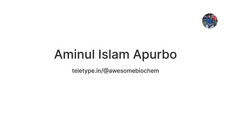 Aminul Islam Apurbo — Teletype