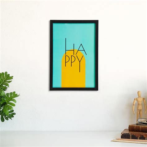 Buy Spectrum Happy Glass Picture Frame - 34x49cm from Home Centre at ...