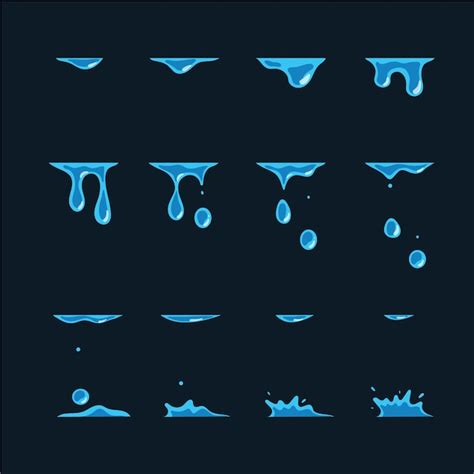 Cartoon element animation frames | Free Vector